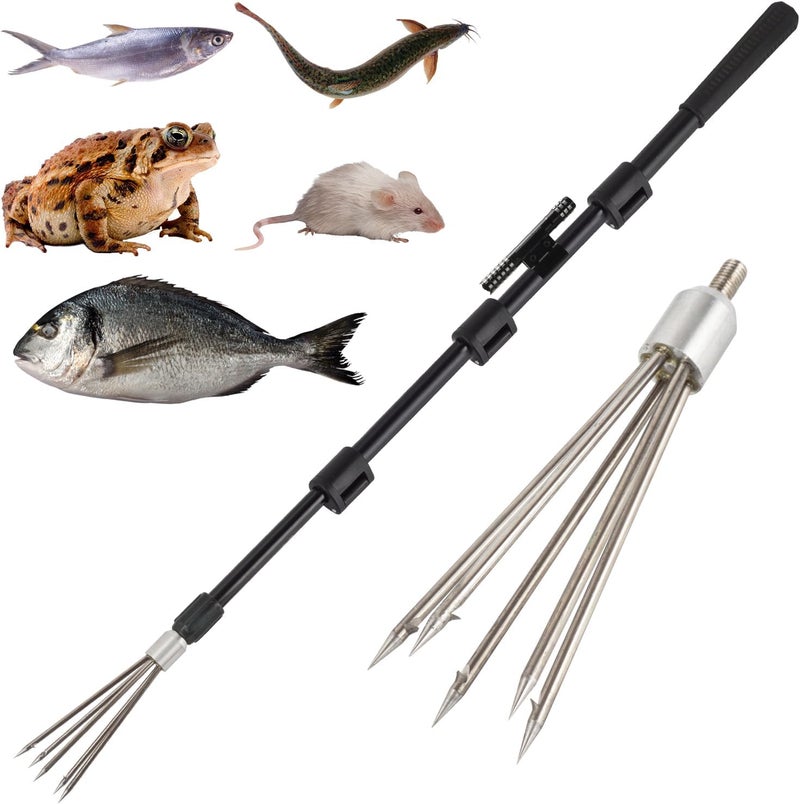 Smarkey Fishing Harpoon Spear Gig Gaff Fork Hook for Frog Cane Toad Bullfrogs Bufo Flounder Fish Mole Remove Trap Catching - Image 1